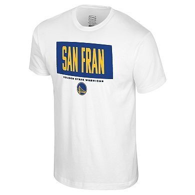 Men's Stadium Essentials White Golden State Warriors Crossbar T-Shirt