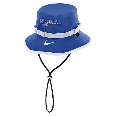Men's Nike Royal Kentucky Wildcats 2025 Sideline Apex Boonie Performance Bucket Hat