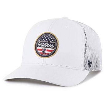 Men's '47 White San Diego Padres Homage Adjustable Trucker Hat