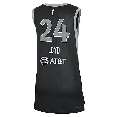 Unisex Nike Jewell Loyd Black Las Vegas Aces Explorer Edition Victory Jersey