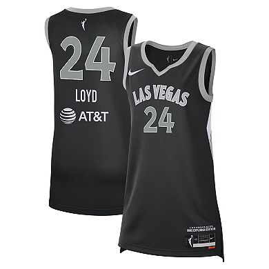 Unisex Nike Jewell Loyd Black Las Vegas Aces Explorer Edition Victory Jersey