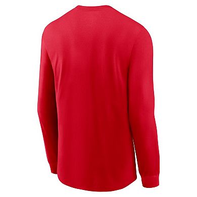 Men's Nike Red Georgia Bulldogs 2025 Sideline Performance Long Sleeve T-Shirt