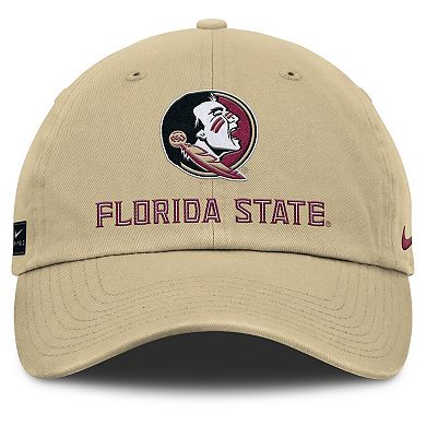 Men's Nike Gold Florida State Seminoles 2025 Sideline Club Adjustable Hat