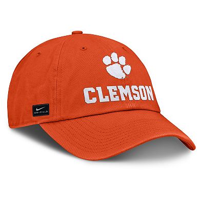 Men's Nike Orange Clemson Tigers 2025 Sideline Club Adjustable Hat