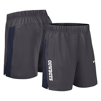 Men's Nike Gray Dallas Cowboys Woven Victory Performance Shorts