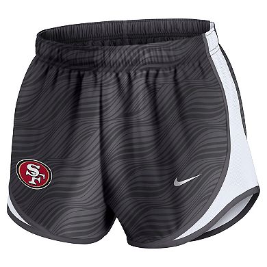 Women's Nike Anthracite San Francisco 49ers Tempo Performance Shorts