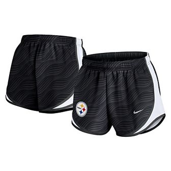 Women's Nike Anthracite Pittsburgh Steelers Tempo Performance Shorts