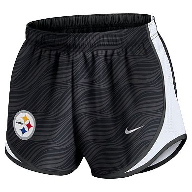 Women's Nike Anthracite Pittsburgh Steelers Tempo Performance Shorts