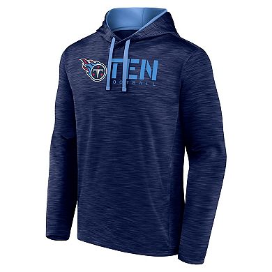 Men's Logo Athletic Navy Tennessee Titans Head Start Pullover Hoodie