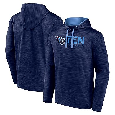 Men's Logo Athletic Navy Tennessee Titans Head Start Pullover Hoodie