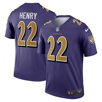 Men's Nike Derrick Henry Purple Baltimore Ravens Alternate Legend Jersey