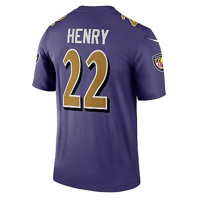 Men's Nike Derrick Henry Purple Baltimore Ravens Legend Player Performance Top