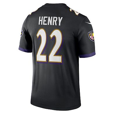 Men's Nike Derrick Henry Black Baltimore Ravens Legend Player Performance Top