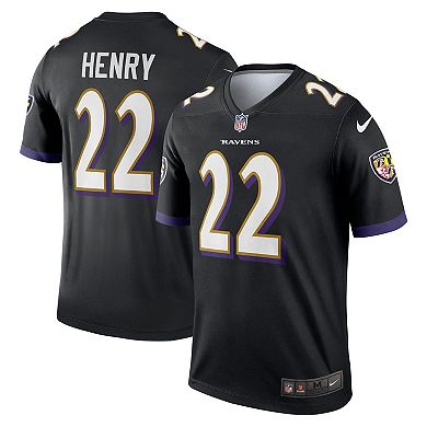 Men's Nike Derrick Henry Black Baltimore Ravens Legend Player Performance Top