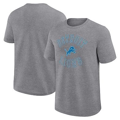 Men's Logo Athletic Heather Gray Detroit Lions Success T-Shirt
