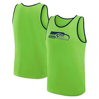 Men's Neon Green Seattle Seahawks Unmatched Success Tank Top