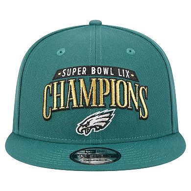Men's New Era Midnight Green Philadelphia Eagles Super Bowl LIX Champions 9FIFTY Snapback Hat