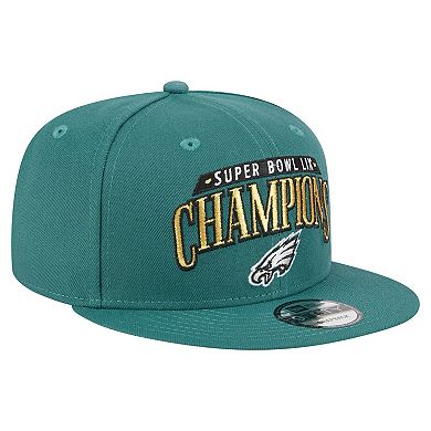 Men's New Era Midnight Green Philadelphia Eagles Super Bowl LIX Champions 9FIFTY Snapback Hat