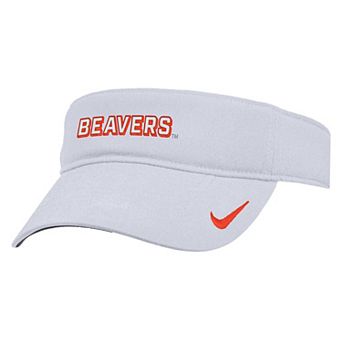 Men's Nike White Oregon State Beavers 2025 On-Field Ace Performance Adjustable Visor
