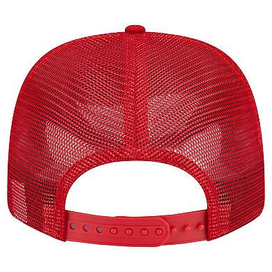 Men's New Era Red Los Angeles Angels Flag 9SEVENTY Stretch-Snap Hat