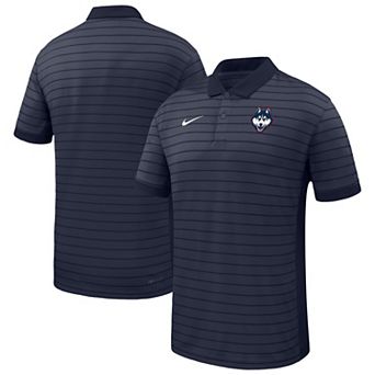 Men's Nike Navy UConn Huskies 2025 Early Season Coaches Sideline Victory Stripe Performance Polo