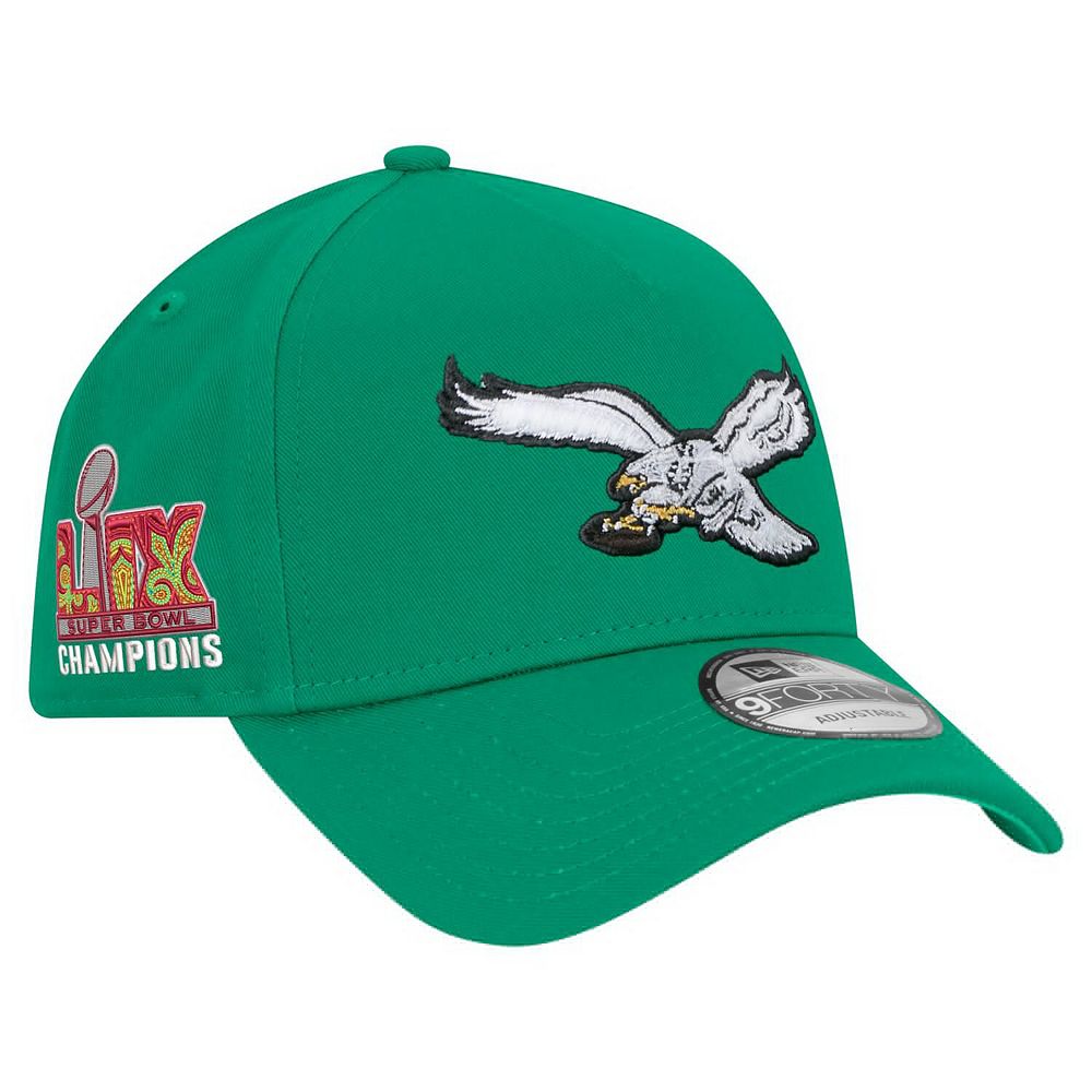 Men's New Era Kelly Green Philadelphia Eagles Super Bowl LIX Champions ...