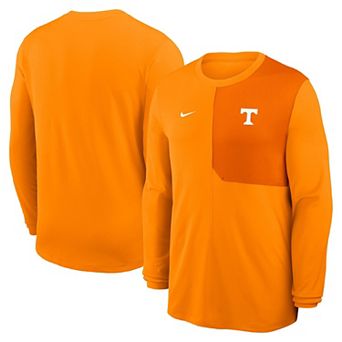 Men's Nike Tennessee Orange Tennessee Volunteers 2025 Sideline Coach UV Performance Long Sleeve T-Shirt