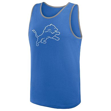 Men's Logo Athletic Blue Detroit Lions Unmatched Success Tank Top