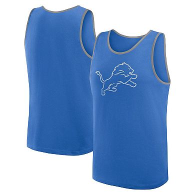 Men's Logo Athletic Blue Detroit Lions Unmatched Success Tank Top