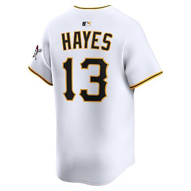 Men's Nike Ke'Bryan Hayes White Pittsburgh Pirates Home Limited Player Jersey