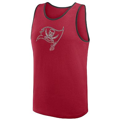 Men's Logo Athletic Red Tampa Bay Buccaneers Unmatched Success Tank Top