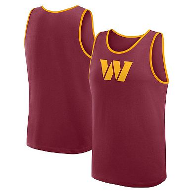 Men's Logo Athletic Burgundy Washington Commanders Unmatched Success Tank Top