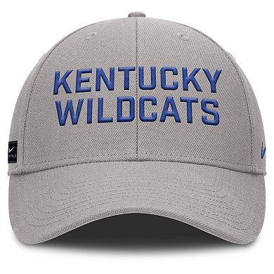 Men's Nike Gray Kentucky Wildcats Rise Practice Adjustable Hat
