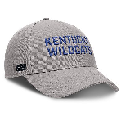 Men's Nike Gray Kentucky Wildcats Rise Practice Adjustable Hat