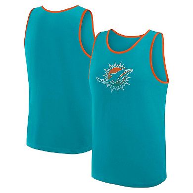 Men's Logo Athletic Aqua Miami Dolphins Unmatched Success Tank Top