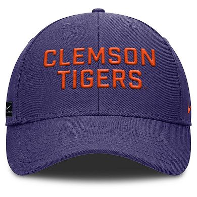 Men's Nike Purple Clemson Tigers Rise Practice Adjustable Hat