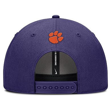 Men's Nike Purple Clemson Tigers Rise Practice Adjustable Hat