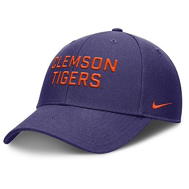 Men's Nike Purple Clemson Tigers Rise Practice Adjustable Hat