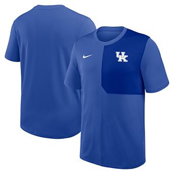 Men's Nike Royal Kentucky Wildcats 2025 Sideline UV Dri-FIT Coach Shirt