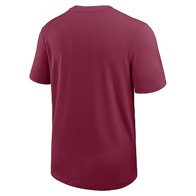 Men's Nike Garnet Florida State Seminoles 2025 Sideline UV Performance Coach T-Shirt