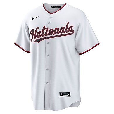 Men's Nike CJ Abrams White Washington Nationals Home Replica Jersey
