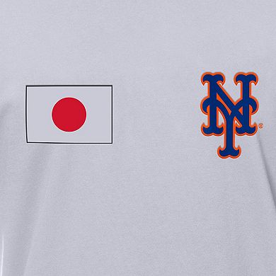 Men's New Era White New York Mets Japanese Flag T-Shirt