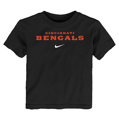 Toddler Nike Black Cincinnati Bengals Wordmark T-Shirt