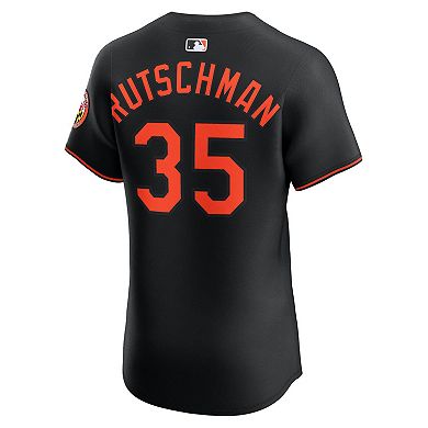 Men's Nike Adley Rutschman Black Baltimore Orioles Alternate Elite Jersey