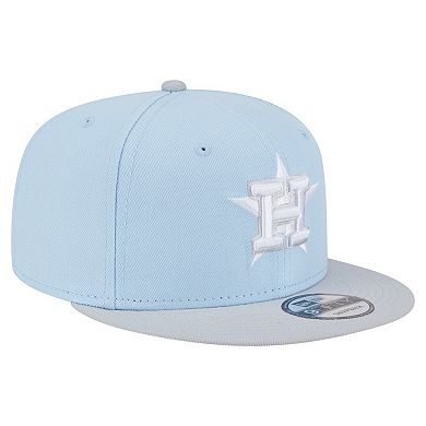 Men's New Era Light Blue/Gray Houston Astros 2-Tone Color Pack 9FIFTY Snapback Hat