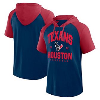 Men's Navy Houston Texans Prime Hoodie T-Shirt