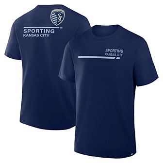 Men's Fanatics Navy Sporting Kansas City Corner Kick Legacy T-Shirt