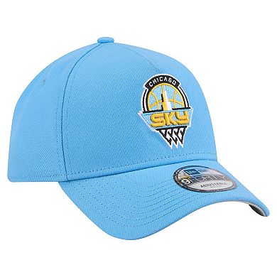 Men's New Era Sky Blue Chicago Sky Core Logo A-Frame 9FORTY Adjustable Hat
