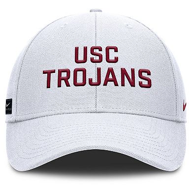 Men's Nike White USC Trojans Rise Practice Adjustable Hat