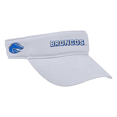 Men's Nike White Boise State Broncos 2025 On-Field Ace Performance Adjustable Visor